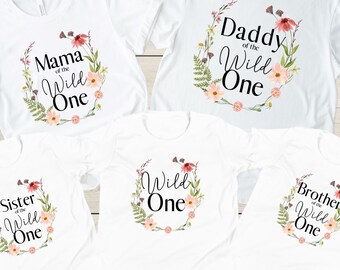 Wildflower Birthday Shirt Wildflower First Birthday TShirt Little Wildflower Shirt Girl Birthday Wildflower Wild One Birthday Girl Shirt
