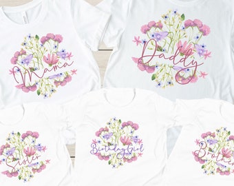 Wildflower Birthday Shirt Wildflower One Birthday Wildflower First Birthday Shirt Girls Birthday Wildflower Garden Party Birthday Shirt Girl