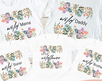 Wildflower First Birthday Wildflower Birthday Shirt Floral First Birthday Girls Birthday Flower TShirt Birthday Girl T-Shirt Garden Party