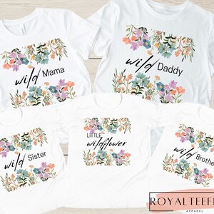 Wildflower First Birthday Wildflower Birthday Shirt Floral First Birthday Girls Birthday Flower TShirt Birthday Girl T-Shirt Garden Party