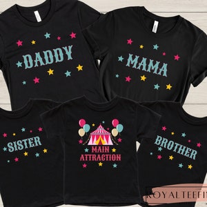 Carnival Birthday Shirt Circus Birthday TShirt Carnival Staff Main Attraction Ring Leader Circus Party TShirts Carnival Kids Birthday Shirts