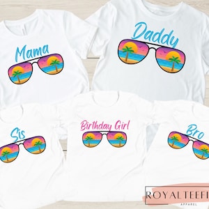 Beach Party Birthday Beach Birthday T-Shirt Pool Party Surfer Birthday TShirt Beach Shirt Girl Beach Party Birthday Shirt Summer Birthday