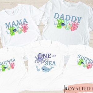 Oneder the Sea Birthday Shirt Under the Sea First Birthday TShirt Under the Sea Birthday T-Shirt Sea Creature Birthday First Birthday Outfit