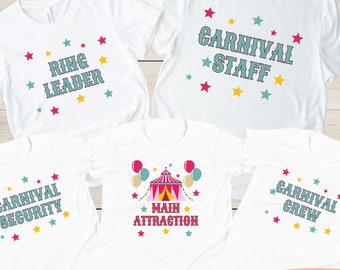 Carnival Birthday Shirt Circus Birthday TShirt Carnival Staff Main Attraction Ring Leader Circus Party TShirts Carnival Kids Birthday Shirts