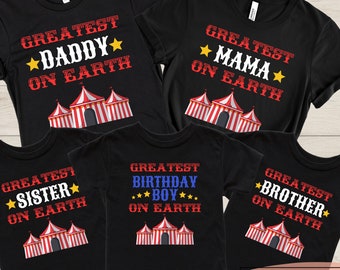 Carnival Birthday Shirt Circus Birthday TShirt Circus Party Circus Birthday Outfit Boy Birthday Circus Matching Family Birthday Shirt Circus