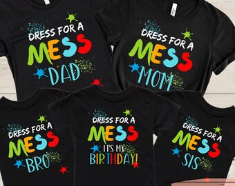 Paint Party Shirt Paint Birthday TShirt Painting Party TShirt Boys Painting Party Matching Family Birthday T-Shirt Art Birthday Art Party