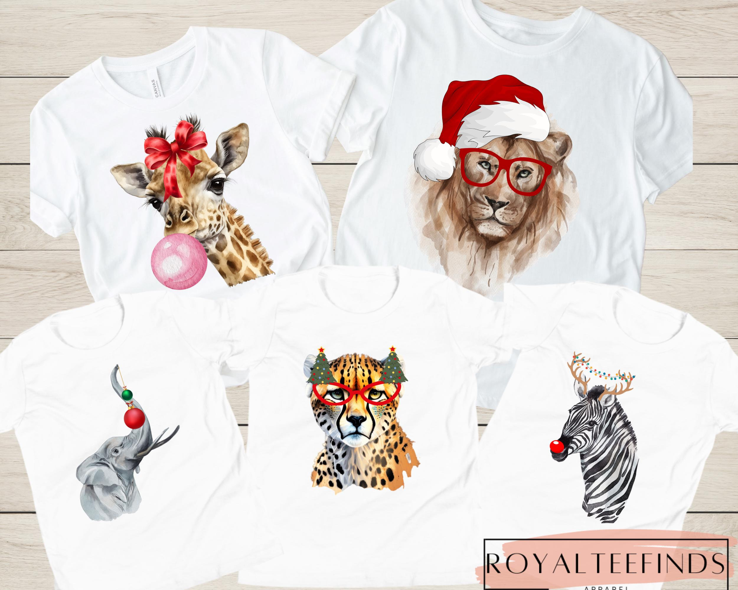 ＊飴さま専用＊holiday zoo T-SHIRT Christmas Zoo Shirt - Etsy