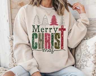 Christian Christmas Sweatshirt Christian Sweatshirt Jesus Sweatshirt Christian Sweatshirt Jesus Sweatshirt Christian Crewneck Church Gift