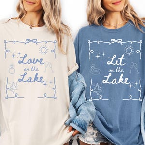 Comfort Colors Lake Life Lake Wife Shirt Love on the Lake Lake Bachelorette Camp Bach Weekend Lake Party Favors Lake Back Girl Trip Camping
