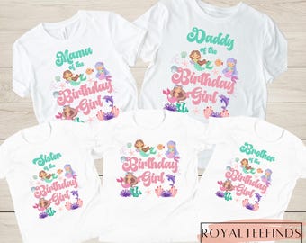 Mermaid Birthday Shirt Dive into Five Birthday Girls Fifth Birthday Shirt Under the Sea Theme Birthday Girl 5th Birthday Shirt Mermaid Shirt