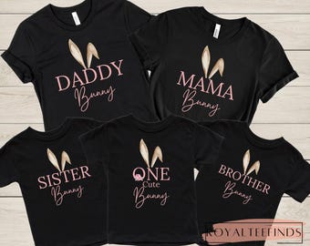 Bunny Birthday Shirt First Birthday Pink Floral Spring Rabbit Birthday Bunny Birthday Shirt Easter Birthday First Birthday Shirt Some Bunny