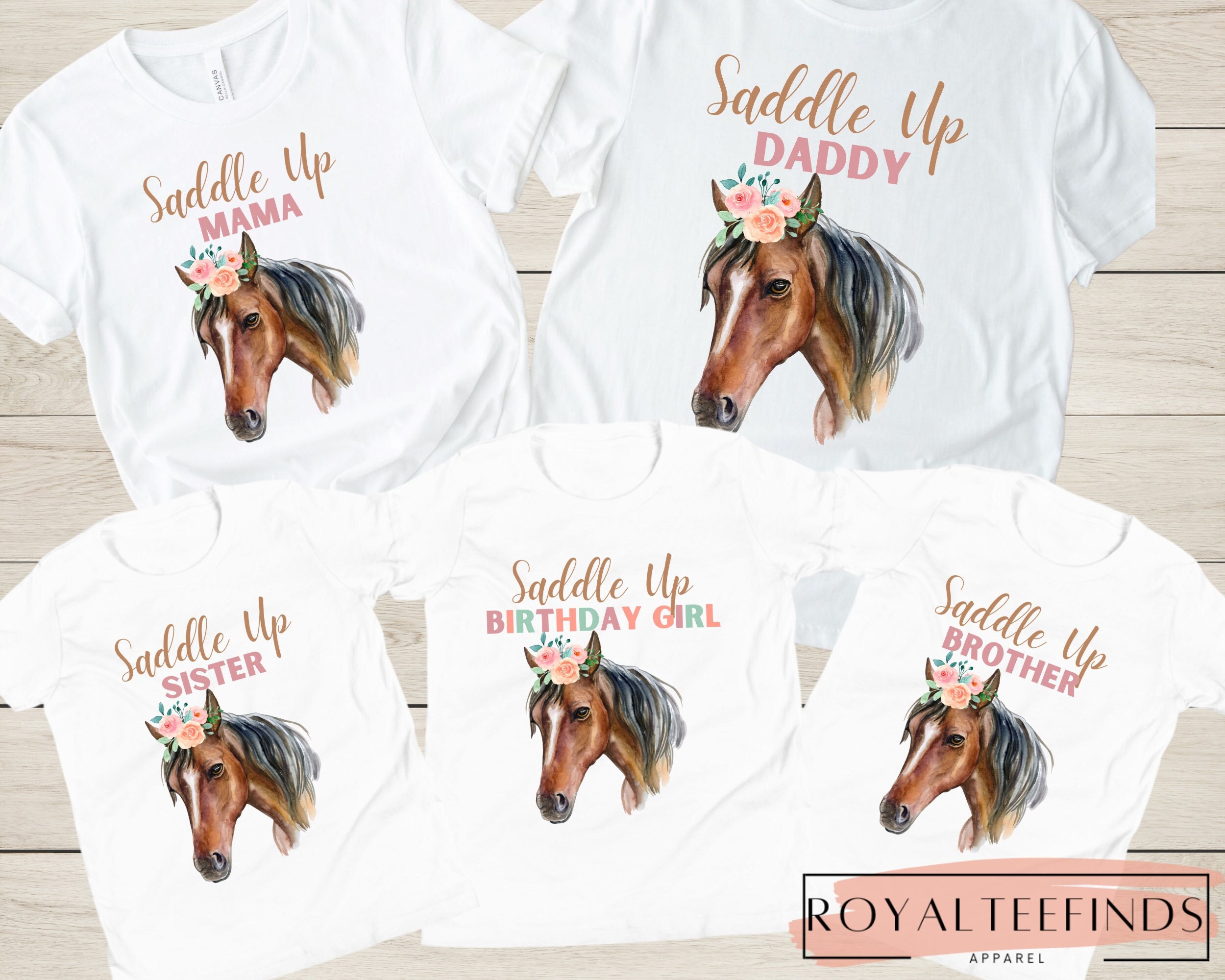 Horse Birthday Shirt Horse Riding Birthday Tshirt Equestrian Etsy