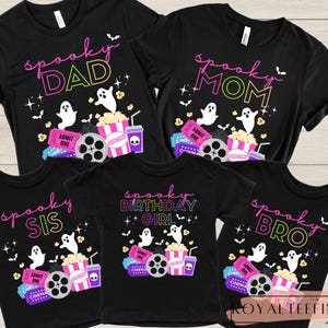 Movie Night Birthday Shirt Movie Night Shirt Halloween Movie Night Movie Birthday Shirt Movie Theme Birthday Shirt Halloween Birthday Girl