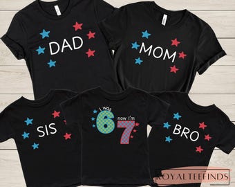 6-7 Birthday Shirt for Boys Six Seven Party Boy Birthday I Was 6 Now Im 7 Birthday Shirt 6-7 Theme Birthday Trending 6-7 Birthday
