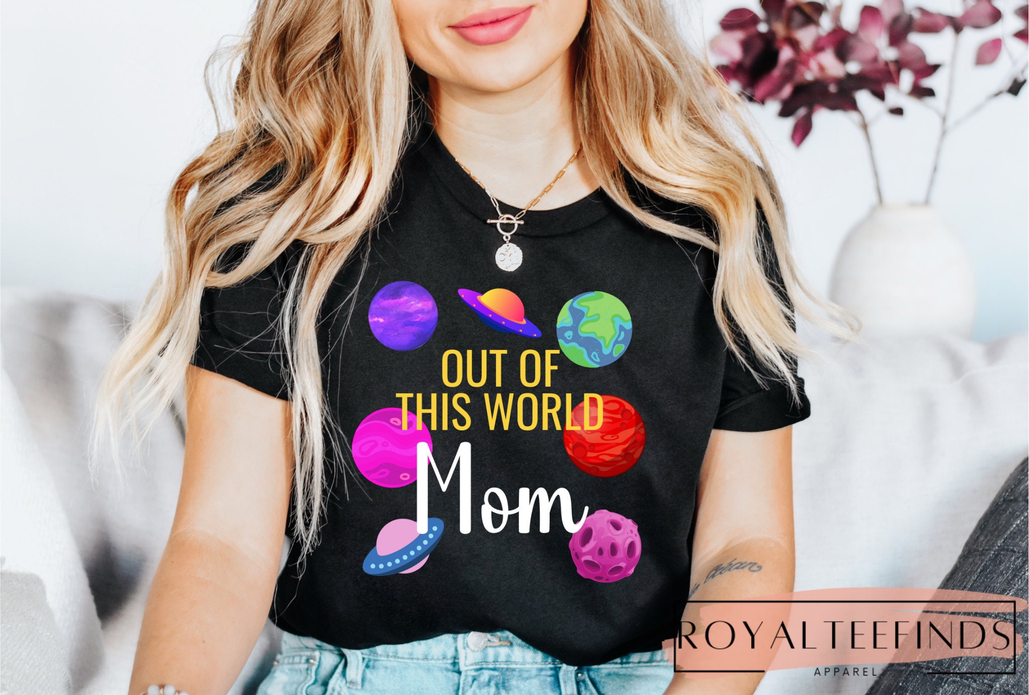 Outer Space Birthday Shirt Planets Birthday Party Shirt