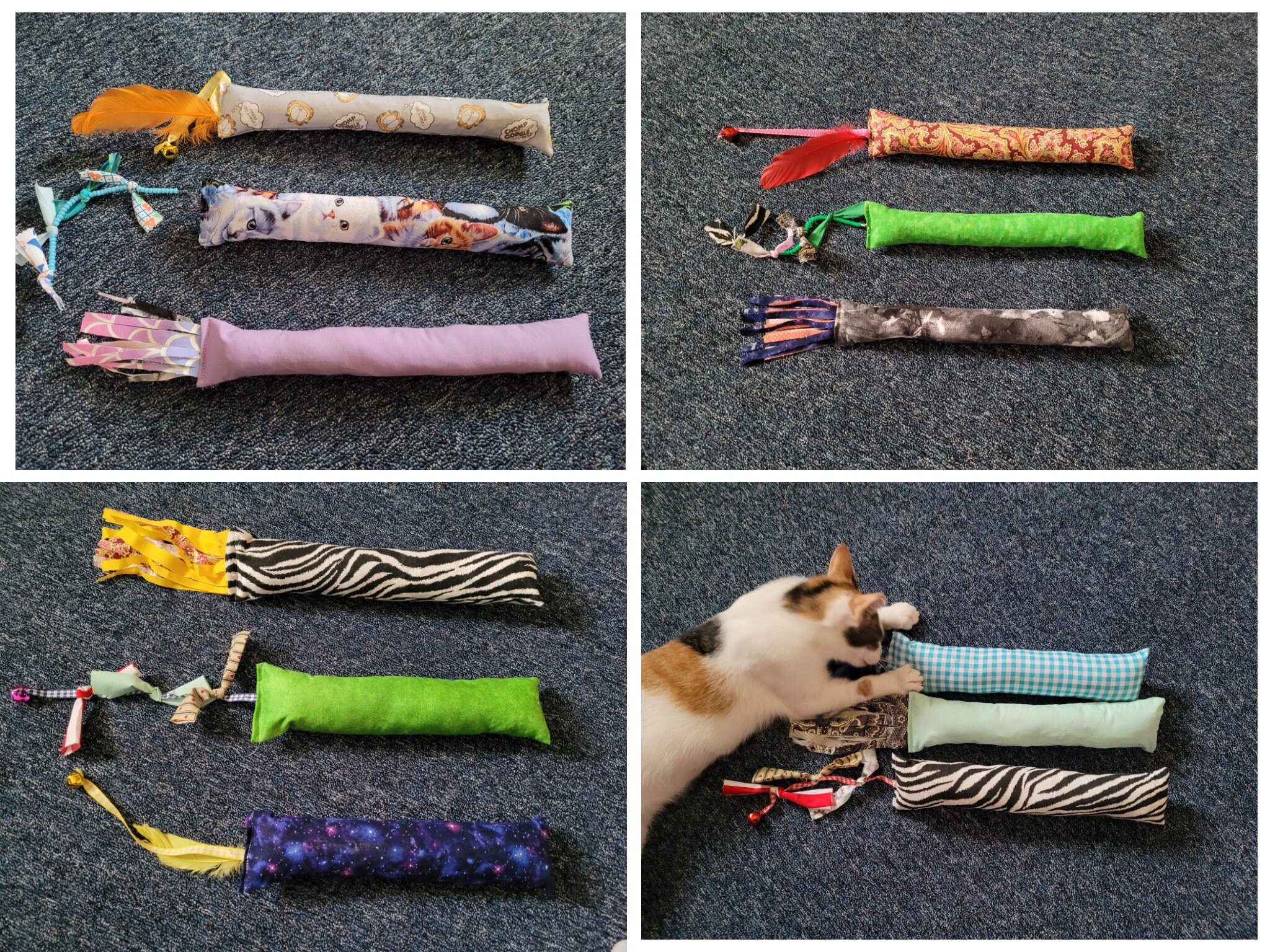 Cat Kicker Toy Variety Pack. Catnip Kicker Toy. Handmade Cat Etsy