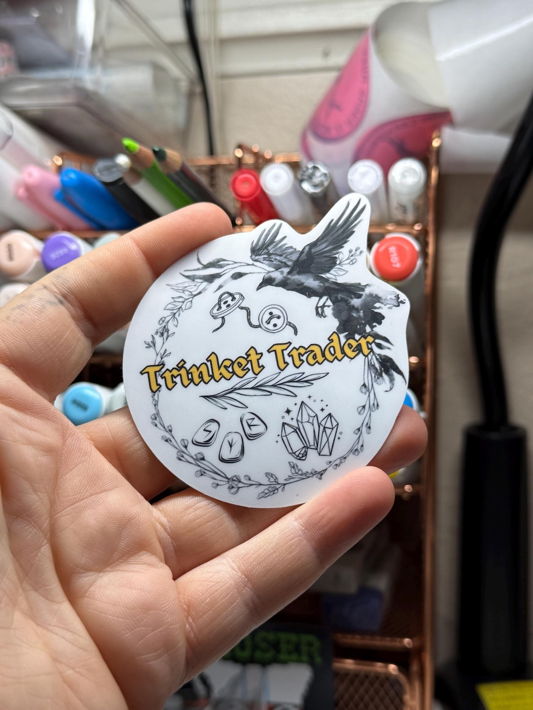 Trinket Trader Sticker, Ren Faire Badge, for Cosplayers at the ...