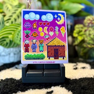 8-Bit Retro Pixel Sticker Sheet: Nostalgic Gamer Stickers
