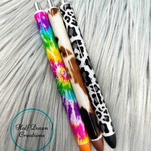 Full Wrap Glitter Pen, Teacher Pen, Office Pen, Custom Glitter Pen, Journal Pen, Writing Pen, Planner Pen, Inkjoy Gel Pen, Epoxy Pen