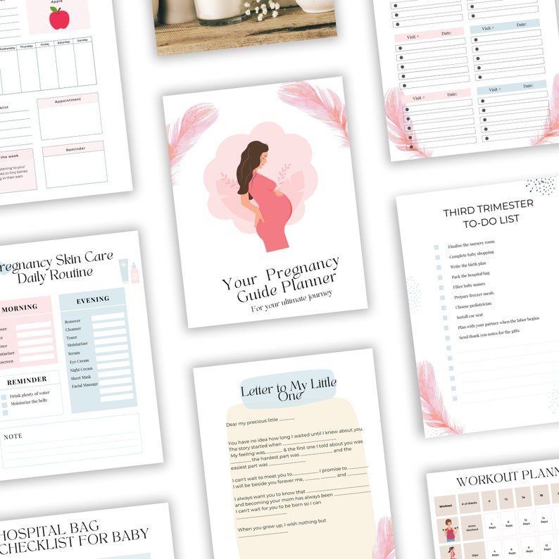 Printable Pregnancy Planner Guide 59 Pages Expecting - Etsy