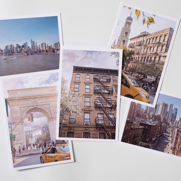 New York Photography - Postcards - Mini prints - 4x6 - Pack of 5