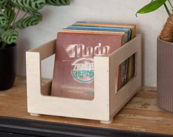 7''record box, 45 rpm record flip rack storage box, Single 7 inch Vinyl Display, Record Stand, Records, Vinyl Record Storage Crate