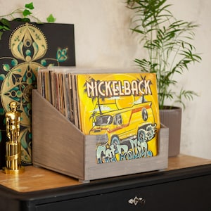 Vinyl Crate Storage, Vinyl Box, Handmade Records Holder, Record Flip Rack, Vinyl Record Crate, Album Storage, Record Box