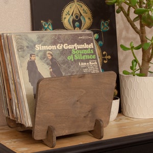 Vinyl Records Storage Crate, Handmade Rustic Vinyl Storage, LP Flip Rack, Unique Album Rack, Gift For Musician, Vinyl Record Storage Case