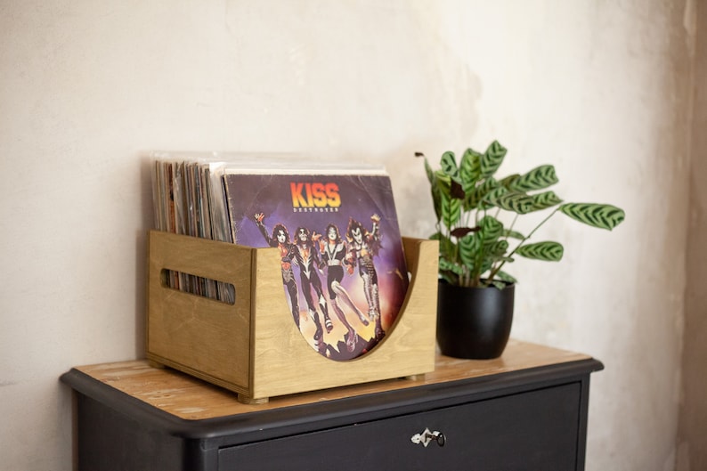 Handmade Record Storage Box Album Crate Record Flip Rack Etsy