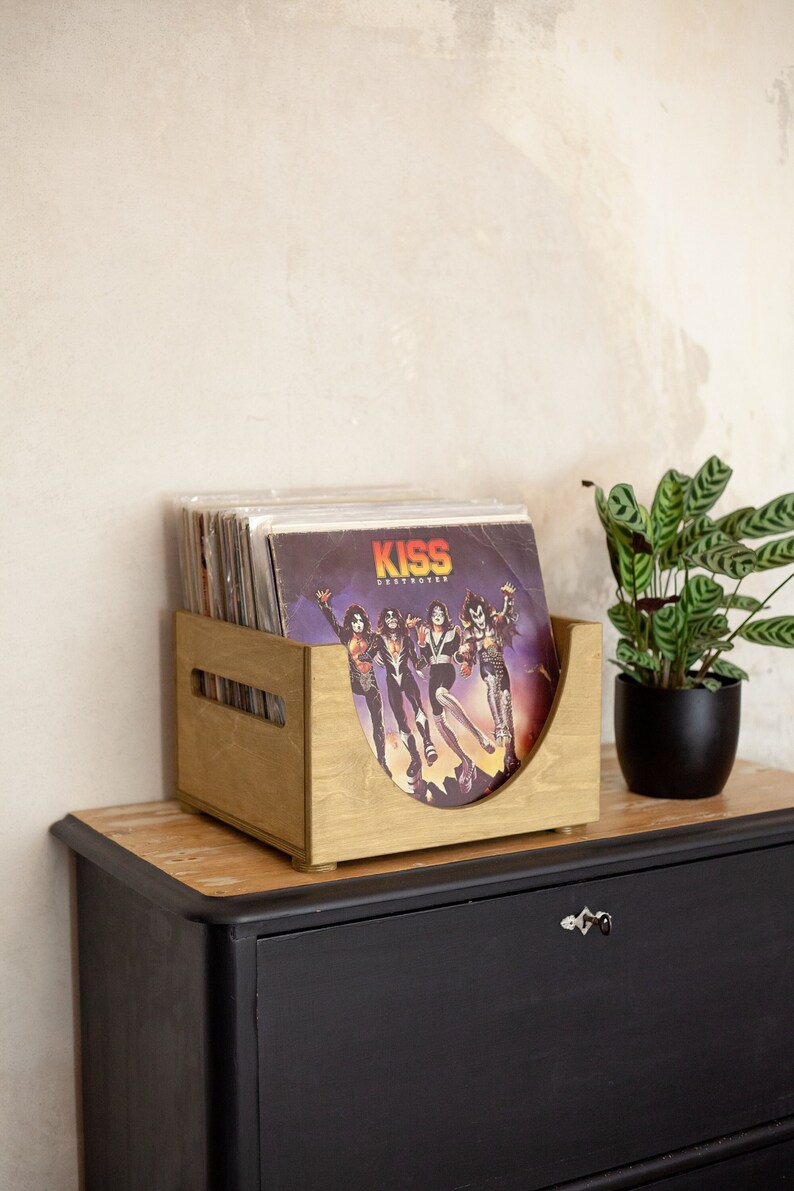 Handmade Record Storage Box Album Crate Record Flip Rack Etsy