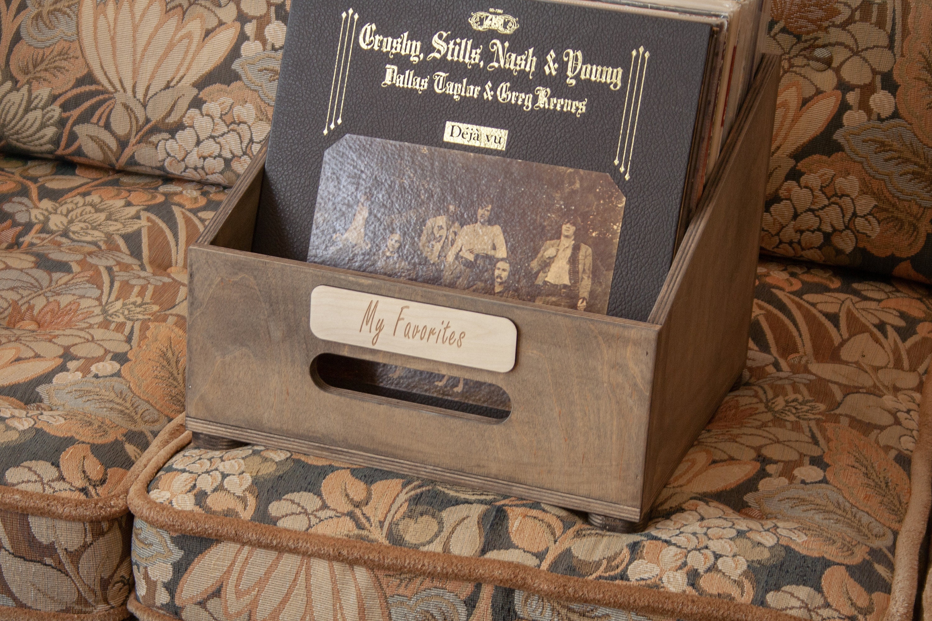 Personalized Vinyl Record Box Handmade Record Storage Record Etsy