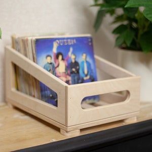 7inch Record Storage, 45 records, Vinyl Record Storage, 7 inch Vinyl Box, 45 Record Display, 7 Inch Storage, Handmade Record Stand, Records