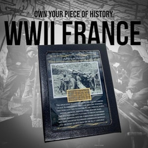RARE! WWII Original U.S. Army Camouflage Netting Recovered From “Colmar Pocket” France with History Display Case (C.O.A. Included)