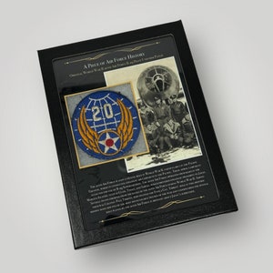 Andra världskrigets 20:e flygvapnets B-29 pilotuniformsmärke (utställningscertifikat ingår)