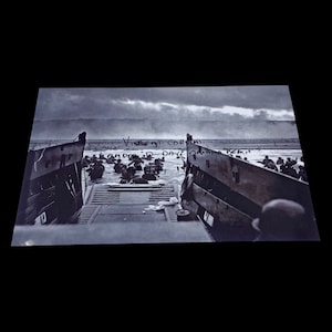 RARE! Original D-Day US Army 29th Infantry Division Omaha Beach Veteran Vincent Corsini Autographed & Inscribed Photograph (C.O.A. Included)