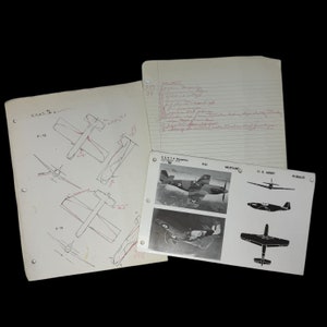 WWII Aircraft Identification Documents: B-17, P-51 - 8th Air Force (C.O.A)