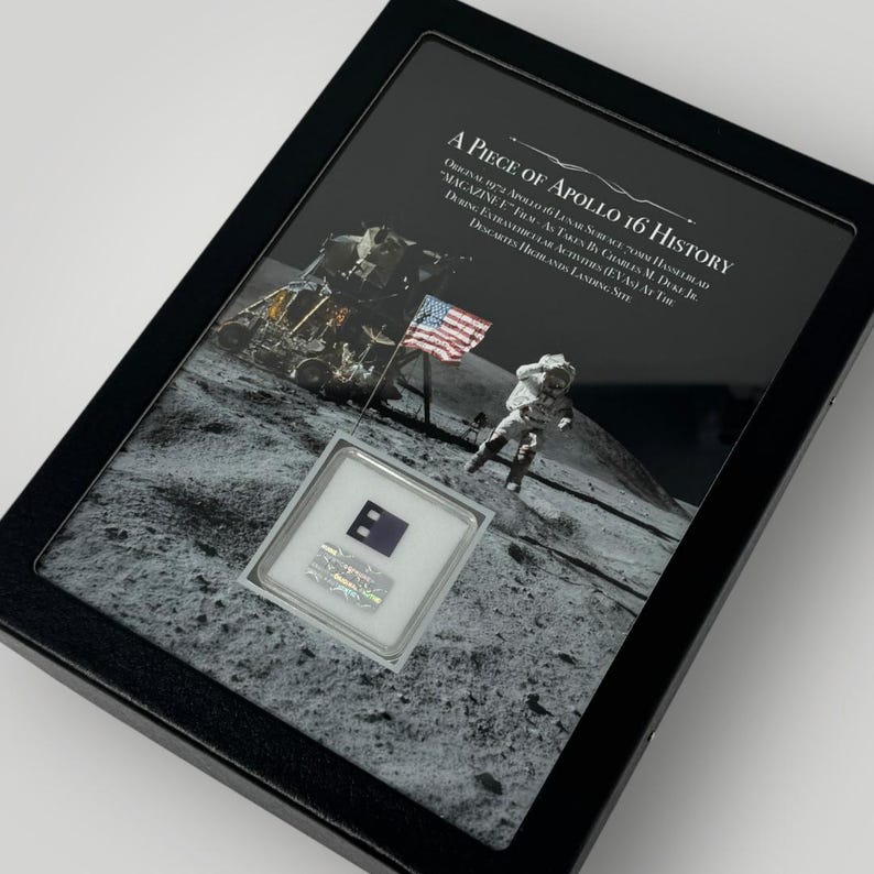 Apollo 16 Lunar Surface Film Segment Display, Flown by Charles Duke Jr ...