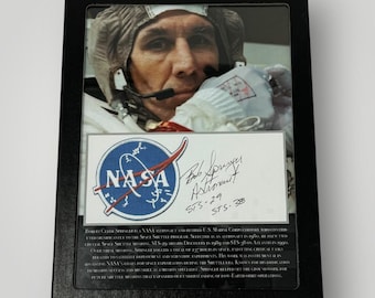 RARE! Original NASA Space Shuttle Discovery Astronaut Robert C. Springer STS-29 & 38 Autographed Space History Large Display (C.O.A.)