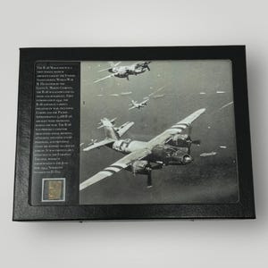 WWII B-26 Aircraft Metal Display: D-Day Mission Flown, June 6th 1944 (with COA)