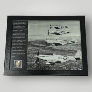SELTEN! Original WWII nordamerikanische P-51 mustang Flugzeug Display Vitrinenkoffer der US Air Force Luftfahrt Einzigartige Militärgeschichte Geschenk Vitrine