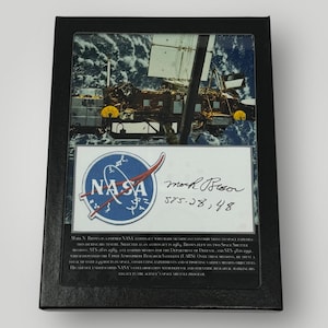 RARE! Original NASA Astronaut Mark N. Brown Space Shuttle Discovery STS-28 & 48 Missions Autographed Space History Large Display (C.O.A.)