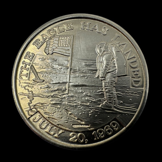 1969 Apollo 11 Medallion: Lunar Module Metal, With COA - Etsy