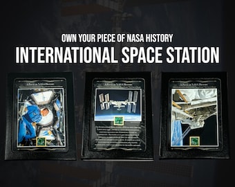 RARE! Original International Space Station "Space Flown" Computer Board NASA Astronaut  Fragment with History Display Case (C.O.A. Included)