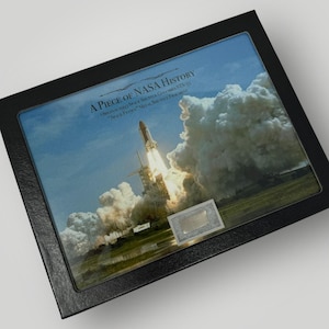 NASA &quot;Space Flown&quot; 1993 Space Shuttle Columbia STS-55 Mission Space Shuttle Metal Astronaut History Large Display Gift (with C.O.A.)