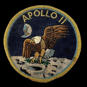 Patch da Missão Apollo 11 de 1969 – Memorabilia Espacial Autêntica da NASA (Certificado de Autenticidade)