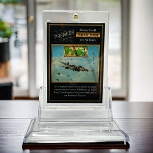 SELTEN! Original WWII B-17 Flying Fortress 8th Air Force navigator Mission Map mit USAAF Militär Geschenk Geschichte Vitrine (C.O.A. inklusive)