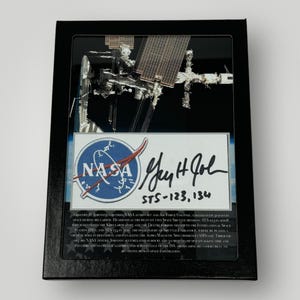 Gregory H. Johnson Autographed NASA Space Shuttle Endeavour Display (C.O.A.)