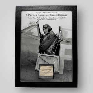 Rare! Original WWII 1940 Royal Air Force Pilot Bailout RAF Aircraft Parachute British Military History Gift Large Display (with C.O.A.)