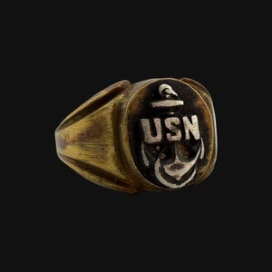 Antique Us Navy Ring - Etsy