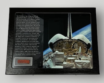 NASA STS-56 Discovery Space Flown Fragment, Display Case (C.O.A.)